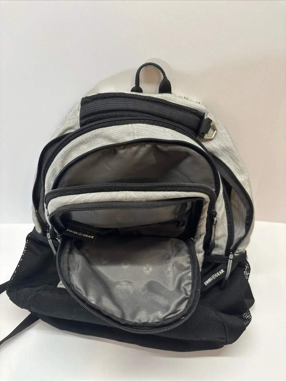 SwissGear Gray and Black unisex Backpack - Tech-Friendly Travel or School